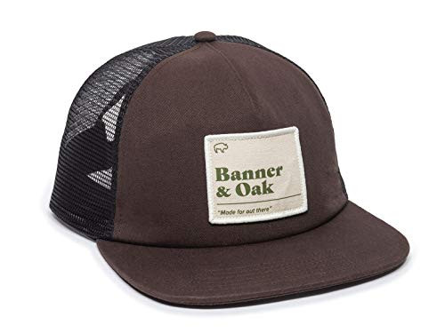 Basin Scout Patch Trucker Hat  Adjustable Baseball Cap w/Plastic Snapback Closure Brown