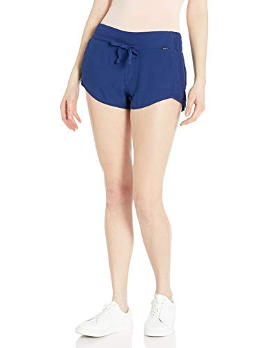 Hurley Women s Apparel Women s Beach Short Elastic Waist Blue Void XS
