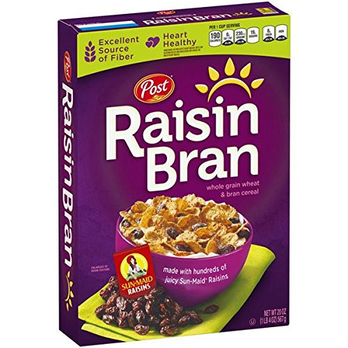 Post Raisin Bran Whole Grain Wheat  Bran Cereal 20 oz