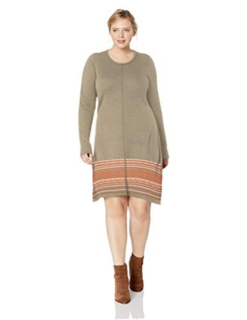 Aventura Women s Plus Size Bethany Dress Gravel 3X