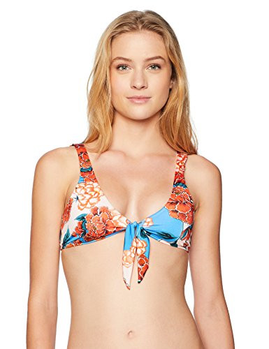 Bikini Lab Junior s Tie Front Bralette Bikini Swimsuit Top Multi Small