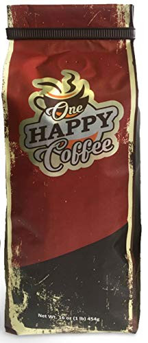 One Happy Coffee Ethiopian Yirgacheffe Coffee Whole Beans 1lb Freshly Roasted in Small Batches