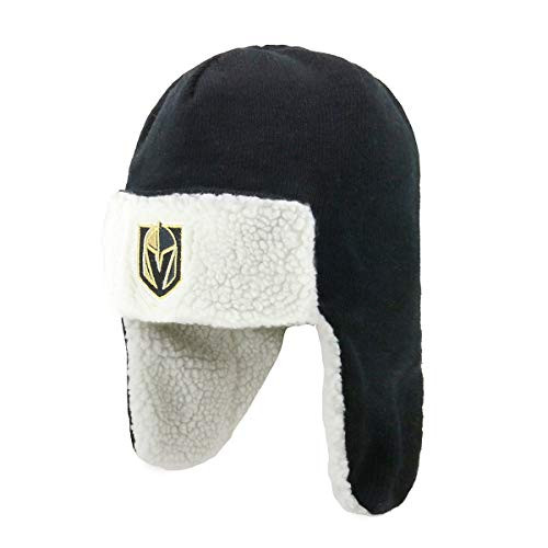 OTS NHL Vegas Golden Knights Men s Breck Sherpa Hunter Knit Cap Team Color One Size
