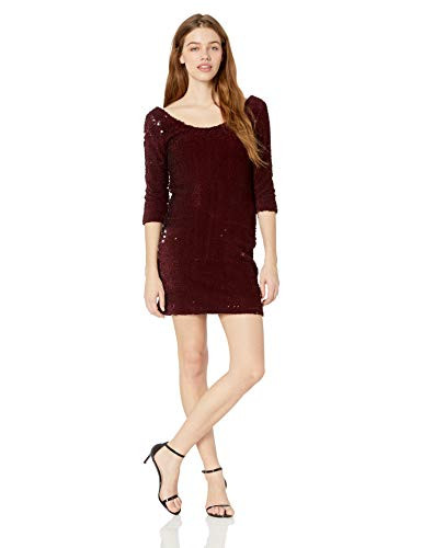 BB Dakota Junior s Casablanca Velvet sequi Dress Boysenberry Medium
