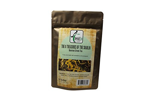 Special Tea Green Tea Bags, The 8 Treasures of The Shaolin, 1.41 Ounce