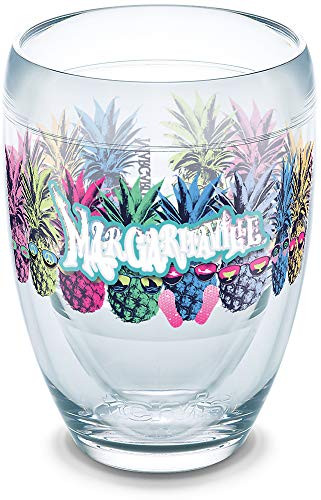 Tervis 1313035 Margaritaville - Cool Pineapples Insulated Tumbler with Wrap 9 oz Stemless Wine Glass Clear