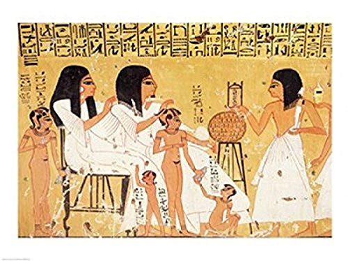 The dead their family and their servants from the Tomb of Ankerkhe Poster Print 24 x 18