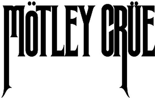 Motley Crue 6  Logo Decal Sticker for Cars Laptops Tablets Skateboard Window  BLACK
