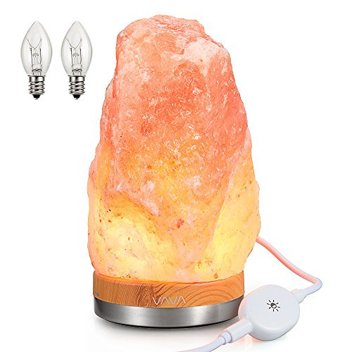 VAVA Himalayan Salt Lamp, 3 Bulbs, ETL UL Certified, Touch Dimmer Switch, Pink Salt Rock Lamp with UL-Listed Cord (VA-CL003)