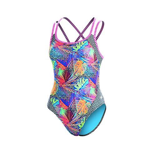 Dolfin Women s Uglies Good Vibes Double Strap Open Keyhole Back 36 Hyper Tropic