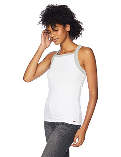 Volcom Junior s Lil Fitted Rib Basics Tank top Shirt White Large