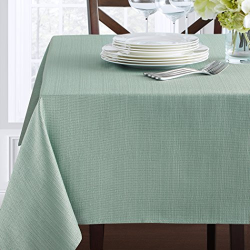 Benson Mills Textured Fabric Tablecloth (60" x 120" Rectangular, Topaz)