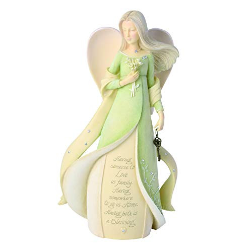 Enesco Foundations Family Blessings Angel Figurine 9 13 Inch Multicolor
