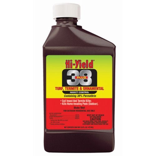 HiYield 38 Plus Permethrin Turf Termite and Ornamental Insect Control 16 Oz  Bottle