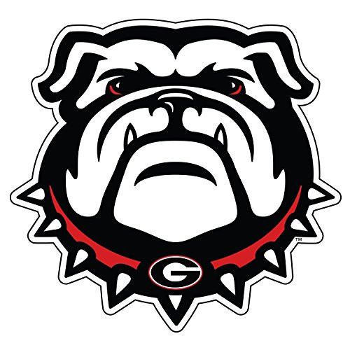 Georgia Bulldog Extra Large Die Cut Vinyl Decal, New Bulldog Head, Cornhole
