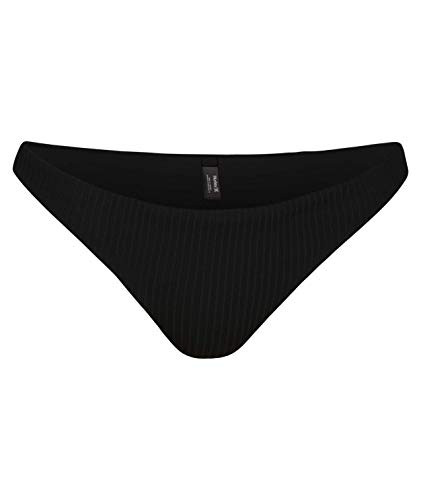 Hurley Junior s Quick Dry Ribbed Mod Bikini Bottom Black XS
