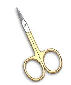 Princess Care Fine Tip Arrow Point Straight Tip Cuticle Scissors, HG - 420 Stainless Steel