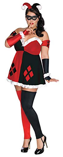 Rubie s Women s DC Comics Super Villains Harley Quinn Costume As Shown Plus