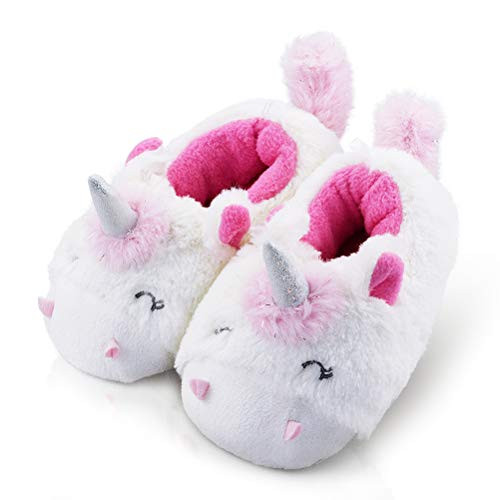 Kid/Girl s Animals House Slippers Fleece NonSkid Cozy Soft Unicorn Slippers Cute 89 US Unicorn