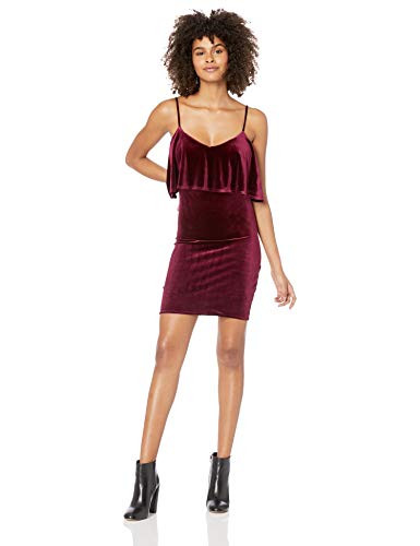 Jack by BB Dakota Junior s Midnight Special Velvet Dress Magenta Purple Medium