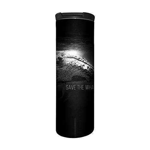 The Mountain Men s Save The Whales Protect Barista Travel Coffee Mug black 17 oz
