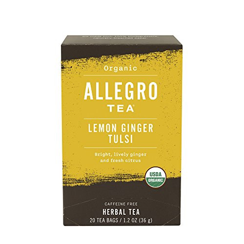 Allegro Tea Organic Lemon Ginger Tulsi Tea Bags 20 ct
