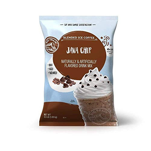 Big Train Blended Ice Coffee Java Chip 3 5 Pound Powdered Instant Coffee Drink Mix Serve Hot or Cold Makes Blended Frappe Drinks
