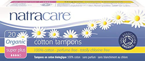 Natracare Organic Cotton Tampons Super Plus 20 ea  Pack of 4