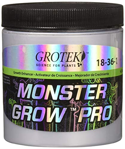 Grotek GTMG6020 Monster Grow Hydroponic Nutrients 130g Black
