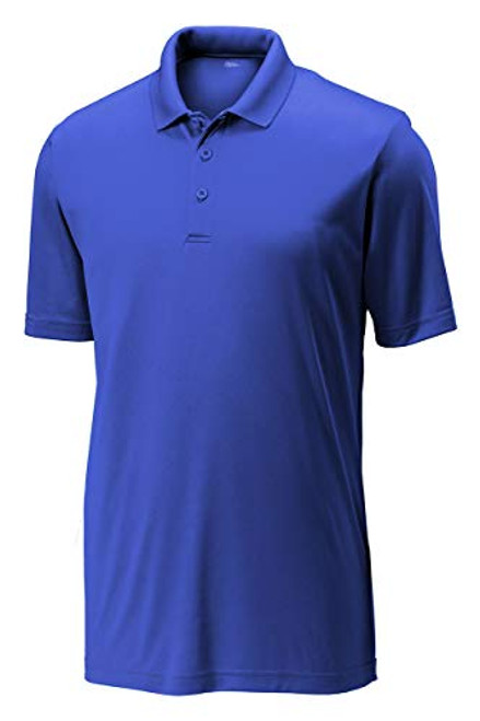 Opna Mens DryFit Golf Polo ShirtsRoyalXLarge