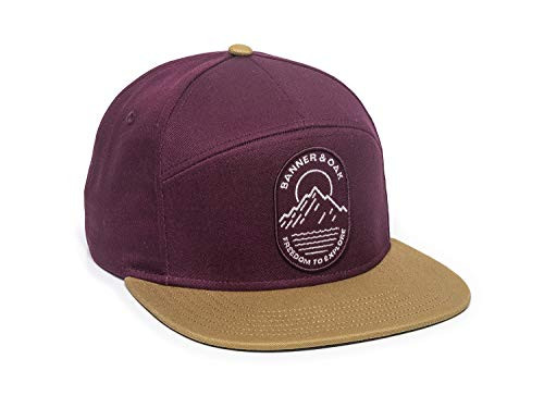 Pinnacle Embroidered Logo Hat  Adjustable Baseball Cap w/Plastic Snapback Closure Maroon