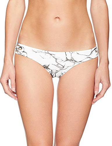 Hurley Junior s Quick Dry Max Compression Printed Bikini Bottom White XS