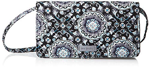 Vera Bradley Women s Signature Cotton All Together Crossbody Purse with RFID Protection Charcoal Medallion Vera Bradley Women s Signature Cotton All Together Crossbody Purse with RFID Protection Charcoal Medallion