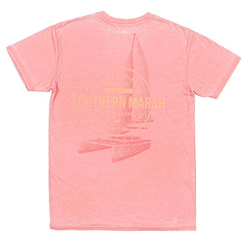 Southern Marsh Seawash Tee  Sail Away Coral Large