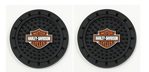 Harley Davidson Heavy Duty Rubber Coasters 2 pc Set