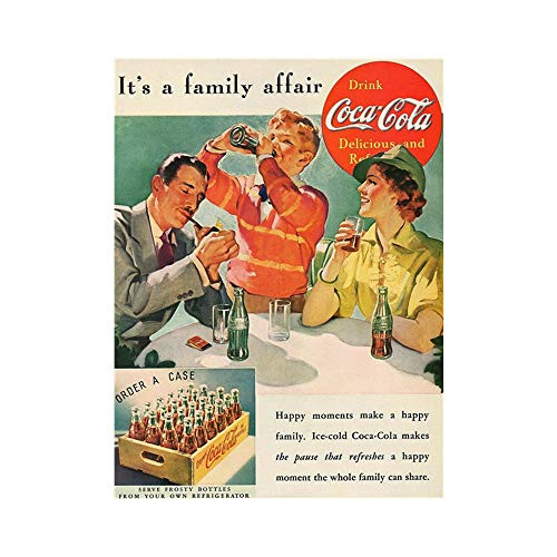 EffortLife It s A Family Affair Drink CocaCola Tin Signs Retro Wall Decor Vintage Bar Signs Coke Tin Sign 12 X 8 Inch EffortLife It s A Family Affair Drink CocaCola Tin Signs Retro Wall Decor Vintage Bar Signs Coke Tin Sign 12 X 8 Inch