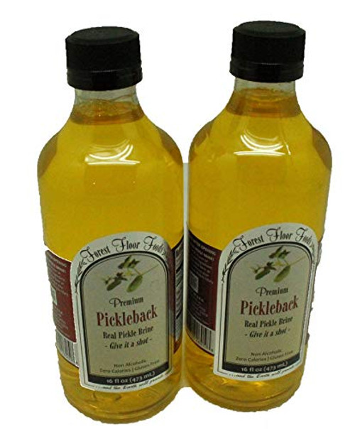 Pickleback Real Pickle Brine 16oz Bottle 100 Pickle Juice Forest Floor 2 Pack