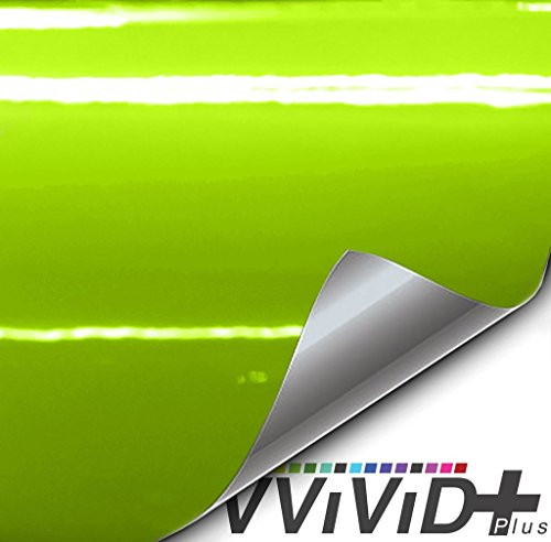 VViViD Premium Vinyl Wrap Film 3ft x 5ft Gloss Viper Lime Green
