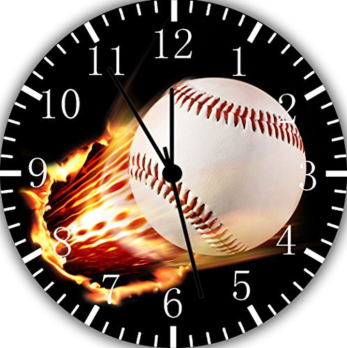 Fast Baseball Frameless Borderless Wall Clock F152 Nice for Gift or Room Wall Decor