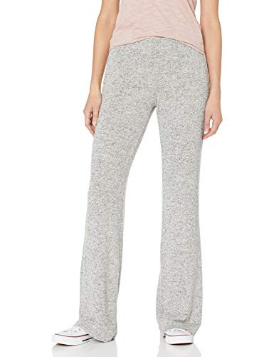 BB Dakota Junior s Wendall Brushed Knit Wide Leg Pant Heather Grey Medium