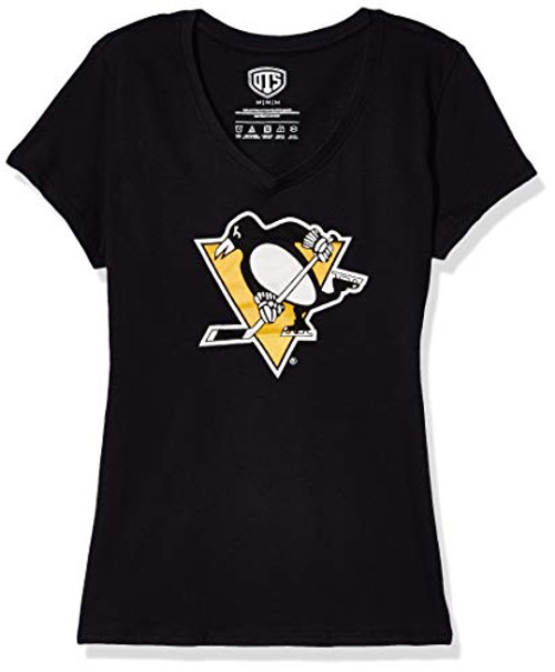 OTS NHL Pittsburgh Penguins Women s Rival VNeck Tee Alternate Logo Large