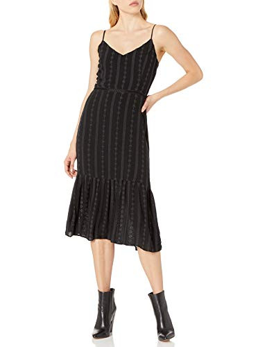 Jack by BB Dakota Junior s You Thread My Mind Crepe midi Dress Black 10