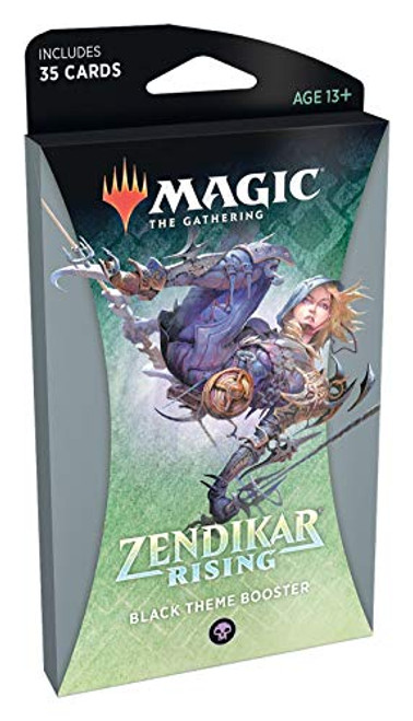 Magic The Gathering Zendikar Rising Theme Booster Black Magic The Gathering Zendikar Rising Theme Booster Black