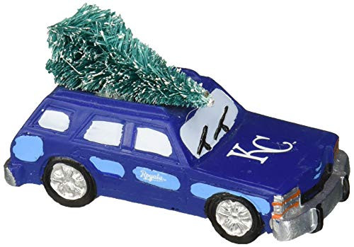 FOCO MLB Kansas City Royals Station Wagon With Tree Ornament