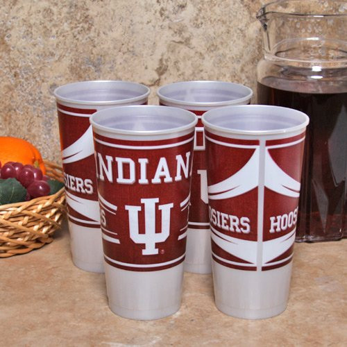 Westrick Indiana Hoosiers 24 oz Souvenir Cups  4/pkg