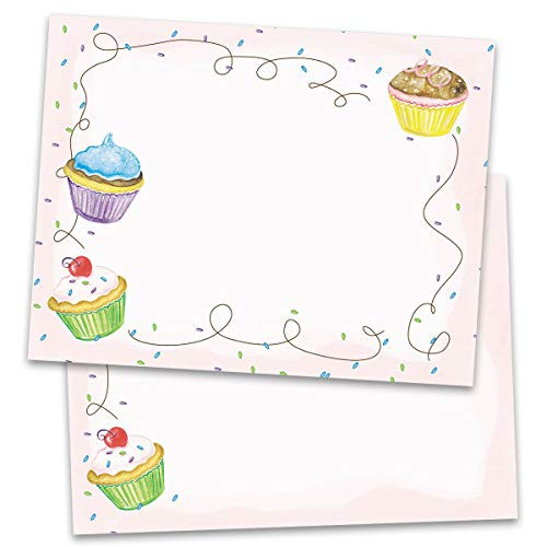 PaperDirect Cupcake Party Postcards Standard Size 100 Count