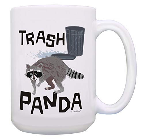 Funny Animal Mug Trash Panda Cup Cute  Humorous Raccoon Coffee Mug 15oz Coffee Mug Tea Cup Multi