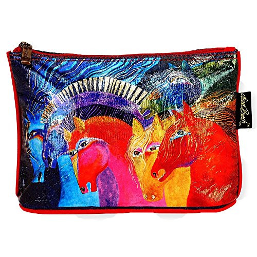 Laurel Burch Foil Cosmetic Makeup Bags Wild Horses of Fire Laurel Burch Foil Cosmetic Makeup Bags Wild Horses of Fire