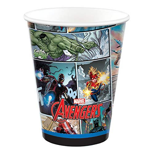amscan Avengers Disposable Paper Cups 9 oz  8 pcs