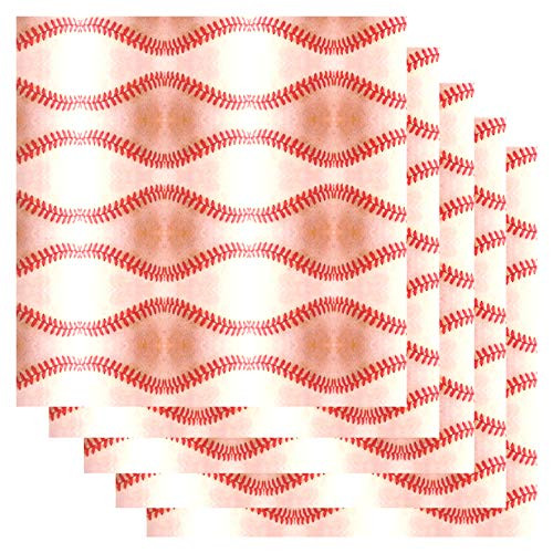 Thermoflex Fashion Patterns 12  x 12  Sheets Iron on Heat Transfer Vinyl Roll HTV Baseball 5 Sheets